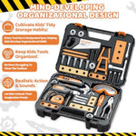 Kids Tool Set With Tool Box & Electronic Toy Drill, 41Pcs Toddler Tool Set Kids Construction Toys For Ages 3,4,5,6,7,8, Kid Tools Boy Toys For Boys Christmas Birthday Gifts