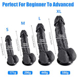 Realistic Dildo (M) + Electric Shock Wand Vibrator