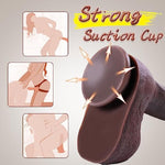 Realistic Brown Dildo Feels Like Skin, 8.66In Silicone Dildo With Strong Suction Cup, Gay Dildo, Anal Dildo Sex Toys For Couples Male & Female & Gays Brown