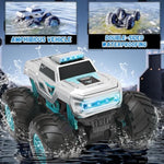 Amphibious Remote Control Car Monster Truck Toys, 1:16 Waterproof Rc Cars 4Wd, All Terrain Pick-Up Truck Car Toy For Boys Kids Birthday Age 6 7 8 9 10 11 12+