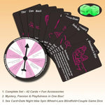 Sex Game For Adults - 42 Romantic Bedroom Cards With Sex Positions, Challenges -Includes Blindfold, Spin Wheel, Dice - Sex Position Cards Game Sex Game For Date Night, Couple Games, Date Night Ideas