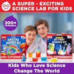 Super Science Kit For Kids Ages 8-12 | Chemistry Set, Stem Toy With 100+ Experiments & Geyser Tube Ideas For Boys & Girls 8+ Years Old | Learning & Educational Projects