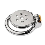 Stainless Steel Hollow Chastity Cage Flat Chastity Cage With Silicone Catheter Male Chastity Cage Male Penis Cage Restraint Cage Male Sex Toy Chastity Lock Male Chastity Device S Cage 50Mm