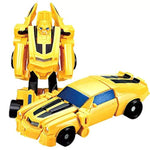 6 Pcs Car Robot Toys, Mini Action Figure, Deformation Robot For Kids 5~12