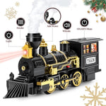 Train Set, Christmas Train Set With Steam, Lights And Sounds, Train Sets For Around The Christmas Tree, Electric Train Toys For 3 4 5 6 7 8 Year Old Kids, Gifts For Boys & Girls Christmas