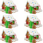 Christmas Foam Gingerbread House Kit 6 Pack Bulk Holiday Craft for Kids DIY Activity Arts and Crafts