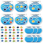 30 Pcs Grandparents Day Fishbowl Card Craft Kit with Stickers