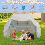 Fort Building Kit For Kids Diy Play Tent & Stem Construction Toys Ultimate Indoor/Outdoor Fort Building Activities For Boys & Girls Ages 4-15 Educational Creative Toy Birthday & Festival Gift