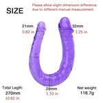 Realistic Double Dildo for Women and Couples, Dual Sided Anal and Vaginal Stimulation Toy