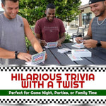 Trivia Card Game – Family Games For Adults & Teens, Hilarious Party Games For Family Game Night Fun, Educational & Challenging Trivia Cards & Adult Gifts For Birthdays & Celebrations