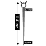 Urethral Sounds – Silicone Penis Plug 11.81 Inch Cone Shaped Urethral Dilator With Safe Ring - Masturbation Rod For Men (L: 0.27-0.55 Inch)