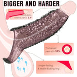 Penis Sleeve With Locking Ring – Realistic 2.4" Penis Extender & Enlarger For Men, Ultra-Soft Thickened Cock Sleeve, Durable Ring For Longer-Lasting Pleasure, Black