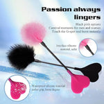 Flirting Feather Hand Pat Adult Sex Products Sm Heart Shaped Beater Romantic Sexy Toys(Pink)
