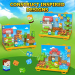 Magnetic Blocks, Magnetic Building Blocks,Stem Constructions Magnet Blocks For Kids, Boys And Girls Age 3+ Years Old, Building Toys Gifts For Kids 84Pcs 1" Large Size