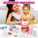 24pcs DIY Badge Making Kit for Kids Girls, Reusable Art and Craft Kit