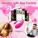 Female Sex Toys Wearable Vibrator - Adult Toys Long Distance Bluetooth App Remote Control G Spot Vibrator More Than 9 Vibrations, Mini Panty Vibrators Anal Plug Female Adult Sex Toys For Women Couples