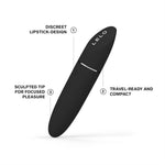 Mia 3 Female Personal Massager, Mini Vibrator Quiet With 8 Pleasure Settings And An Updated Petite Design, Discreet Vibrator Small, Clitoris Vibrator (Black)