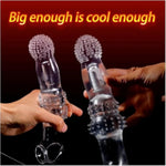 Penis Sleeve Cock Sleeve Male Sex Toy For Couples, Penis Extension Condom Cook Rings For Men Erecton Sex, Penis Extender Men Sex Toys With Dense Large Particles,Realistic Wolf Dildo Adult Toys For Men