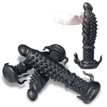 Realistic Alien Monster Anal Dildo Butt Plug With Suction Cup Spiked Knot Fantasy Dildos, Super Soft Silicone Prostate Massager Vaginal G-Spot Trainer, Adult Sex Toy For Women Men Couples (M)