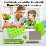 2025 Latest 177 Pcs 1 * 1-1 * 3 Inch Large Building Blocks For Toddlers Ages – Brick Set With Cars & Baseplate, Educational Stem Toy For Kids,1 2 3 4 5 6 Blocks (177Psc+2 Boards)