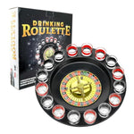 Shot Glass Roulette Drinking Game – 16-Piece Red/Black Set With 2 Metal Balls, Fun Adult Party Game For White Elephant, Game Nights, And Gifts