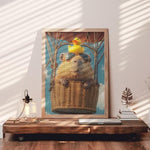 Capybara Hot Air Balloon Jigsaw Puzzle for Adults, 1000 Piece Colorful Art Puzzle