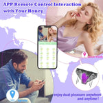 Wearable G Spot Dildo Vibrators, Sex Toys Butterfly Vibrator Dual Stimulation Adult Toys, Mini Vibrator App Remote Control With 9 Vibrating Modes Panty Vibrator Dildos For Women Couples Play, Purple