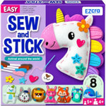 Unicorn Sewing Kit for Kids Ages 4-8 - 8 Beginner Projects with Felt and Jumbo Needles