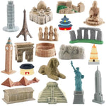 20 Pieces Mini World Building Model Playsets Famous Architecture Figurines Toys For Boys And Girls