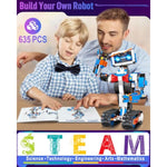 okk STEM Robot Toys for Kids 8-12, APP & Remote Control Robot Building Kit, DIY Engineering Educational Coding Robotics kit, Programmable Robot Building Toys for Boys Girls