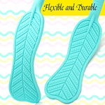 Spanking Paddle For Sex Play Textured Rubber Palm-Leaf Fan Shaped Slapper With Bumps Flexible Flirt Toy For Sm Bondage Game Adult Couple Blue 14.96 Inch