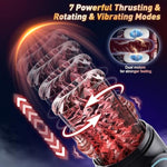 Male Masturbator Penis Pump - Male Sex Toys For Men Sex Toy Pocket Pussies 7 Thrusting Rotating Vibrating Sucking Licking Stroker Adult Toys Vacuum Pumps & Enlargers Lcd App Gags & Muzzles