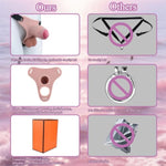 Male Chastity Cage Lightweight Cock Cage Silicone Gel Chastity Device Adult Sex Toys,Equipped With A Chastity Belt,Perfect For Long-Term Wear,Erection Control & Bondage Play (Style 1)