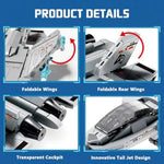 Military Fighter Jet Building Set For Boys Age 8-12,Airplane Aircraft Model Toys With Foldable Wings,Army Plane Kits,Stem Birthday For Old Kids Adult Teens 6+ 8-14(577Pcs)
