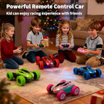 4Pack Remote Control Car ?Rc Car For Kids, 2.4Ghz Rc Stunt Cars With Lights, Drift High Speed 4Wd Off Road Double Sided 360° Rotating Cars For Boys Girls.