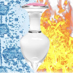 3Pcs Crystal Glass Anal Plug With Luxury Jewelry Design - Small, Medium And Big Glass Butt Plug Anus Dilator Anal Training Kit Prostate Massage Masturbation Sex Toy For Men Women Lover