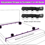 Bondage Restraints, Sex Bondage Bdsm Kit Bed Restraints Set, Super Easy Install Bondage Rope Adjustable Straps, Sex Toys With Handcuffs Ankle Cuff For Adults Women Couples