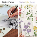 100 Pcs Watercolor Paper, 8.5 x 11 Inch, 140 lb 300 GSM Cold Press