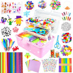 3000+ Pcs Arts & Crafts Supplies Kit for Kids Ages 4-12, Pink