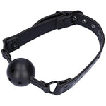 Leather Ball Gag With Breathing Holes – Adjustable Bdsm Mouth Gag For Beginners & Hardcore Play – Breathable Bondage Restraint – Kinky Fetish Adult Sex Toy For Couples & Roleplay