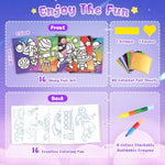 Astronaut Foil Art Craft Kit, 2-in-1 Spiral Coloring Book for Kids and Adults