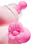 Mouth Licking Vibrator Nipple Tongue Sucking Oral Sex Toy For Women Clamps Clitoral Tits Stimulator Adult Boob Pussy Cunnilingus Suction 12 Vibrating Modes Couple Game Female