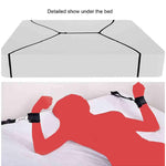 Bed Restraints Belts For Wrists And Ankles King Size Bed Leg Spreader Bar For Bedroom Couples Naughty Toys Sex Tie Downs Queen Bed Straps For Adult Play Blindfold And Hand Cuff Set For Women Sweater