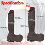 Xxl 12.59'' Dual Density Realistic Dildo – Ultra-Thick Silicone Penis With Strong Suction Cup For Hands-Free Play, Anus Dilation & Prostate Stimulation, Adult Sex Toy