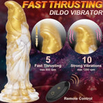 Fast Thrusting Dildo Vibrator Sex Toy - 9'' Long 2.1'' Wide Animal Dildo Vibe With Remote Control,G-Spot Clitoral Anal Stimulator Vibrating Prostate Massager,Female Vibrate Penis With 5*10 Game Modes