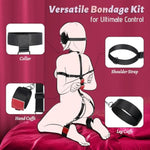 Sex Bondage Restraints Set, 8 Pcs Versatile Bdsm Kit Couples Sex Toys With Adjustable Sex Straps Handcuffs Thigh/Ankle Cuffs & Blindfold, Bondage Gear & Accessories Adult Toys Sex Toy For Bed Sm