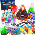240+ Lab Experiments Science Kits, Chemistry Set, Crystal Growing, Erupting Volcano, Stem Activities Educational Toys Gifts For 3 4 5 6 Years Old Boys Girls Kids Toys