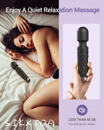 Powerful Wand Massager – 8 Speeds & 20 Patterns, Waterproof Clitoral Stimulator