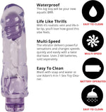 Thick Thrusting Vibrator – Multi-Speed G-Spot Stimulator, Waterproof, 9-Inch, Purple