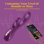 App-Controlled Triple Stimulation Vibrator – Clitoral, G-Spot & A-Spot Pleasure